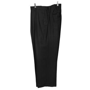 AXIST Men's PINSTRIPE DRESS PANTS Charcoal Gray Size 42 x 30